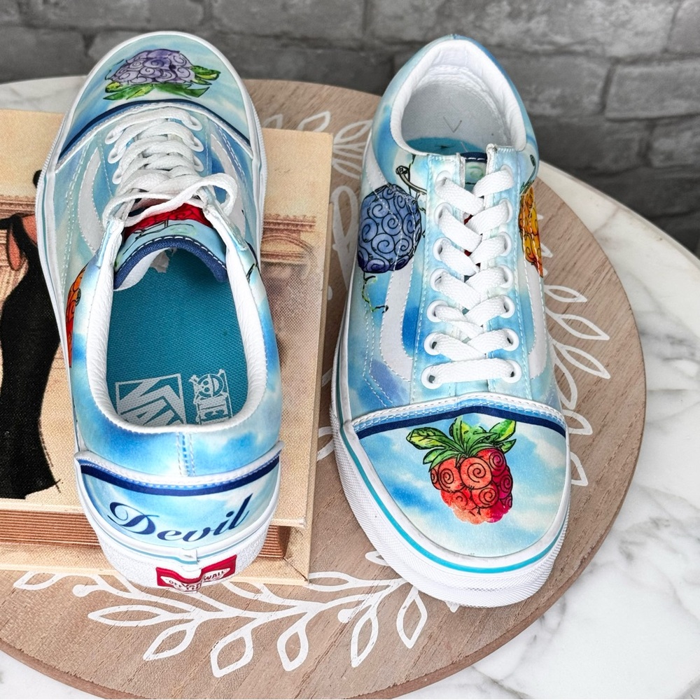 Vans x One Piece Devil Fruit Lace up Vans, Women's 8, One Piece Anime Collab❤️ - Picture 7 of 10